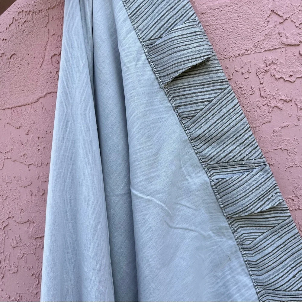 Z Gallerie Single Striped Curtain Panel Drapes